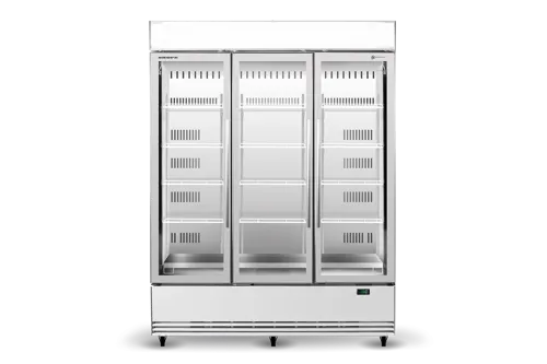 Skope Upright Fridge Bottom Mount 3 Glass Door Lit Sign BME1500N-AC - Hospitality Connect