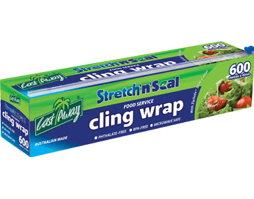 Stretch’n’Seal® Food Cling Wrap Plastic Film (45cm x 600m) CA-CW45D - Hospitality Connect
