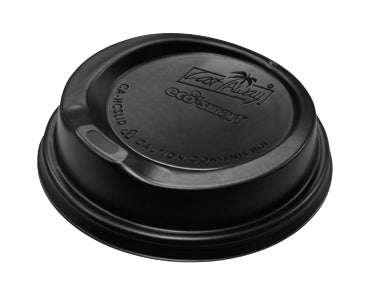 Eco-Smart® Combo Hot Cup Lid - To suit 8oz, 12oz & 16oz Double Wall, Combo Black - Hospitality Connect