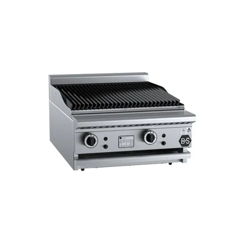B&S Black Char Broiler 600mm Bench Mounted CBR-6BM. - Hospitality Connect