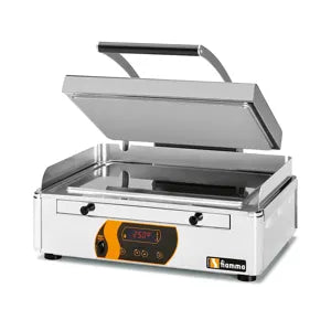 Fiamma STAINLESS STEEL DUPLEX CONTACT GRILL - Smooth Upper/Smooth Lower Plates CG 6 SS. - Hospitality Connect