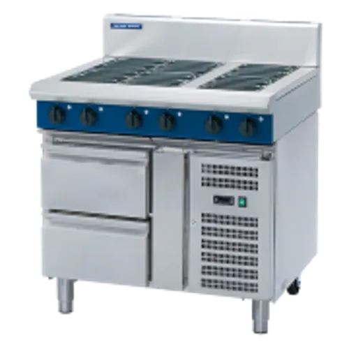 Blue Seal Evolution 900mm Electric Cooktop Sealed Hobs - Refrigerated Base E516S-RB. - Hospitality Connect