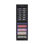Vinotemp EL-100WBC-TS 99 bottle/200 can dual-zone wine & beverage center - Hospitality Connect