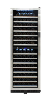 Vinotemp 155-Bottle Dual-Zone Wine Cooler Built in or Free standing - Hospitality Connect