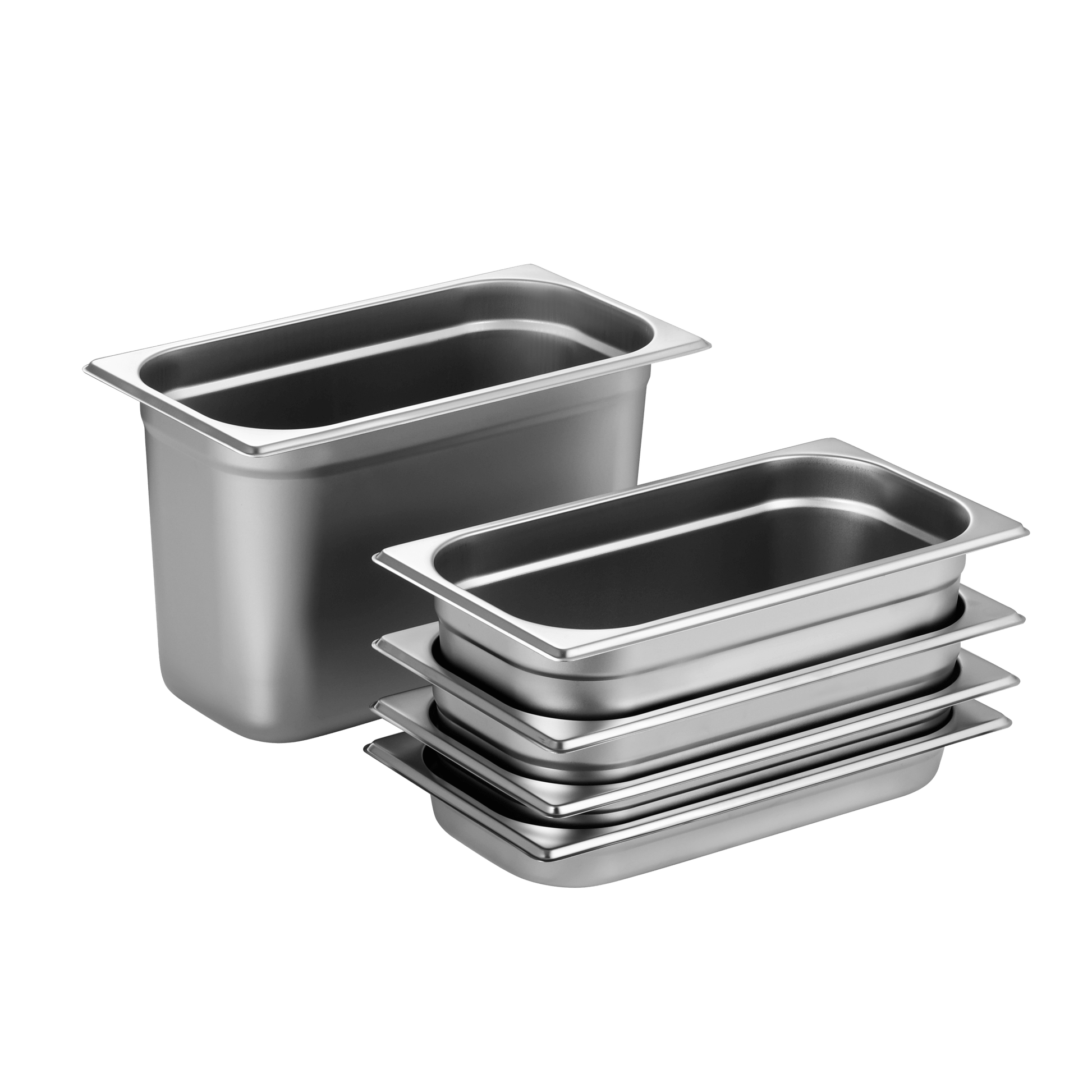 KitchenKnock Gastronorme Pan - Anti Jam - S/S - 1-3 Size - 65mm 490615 - Hospitality Connect