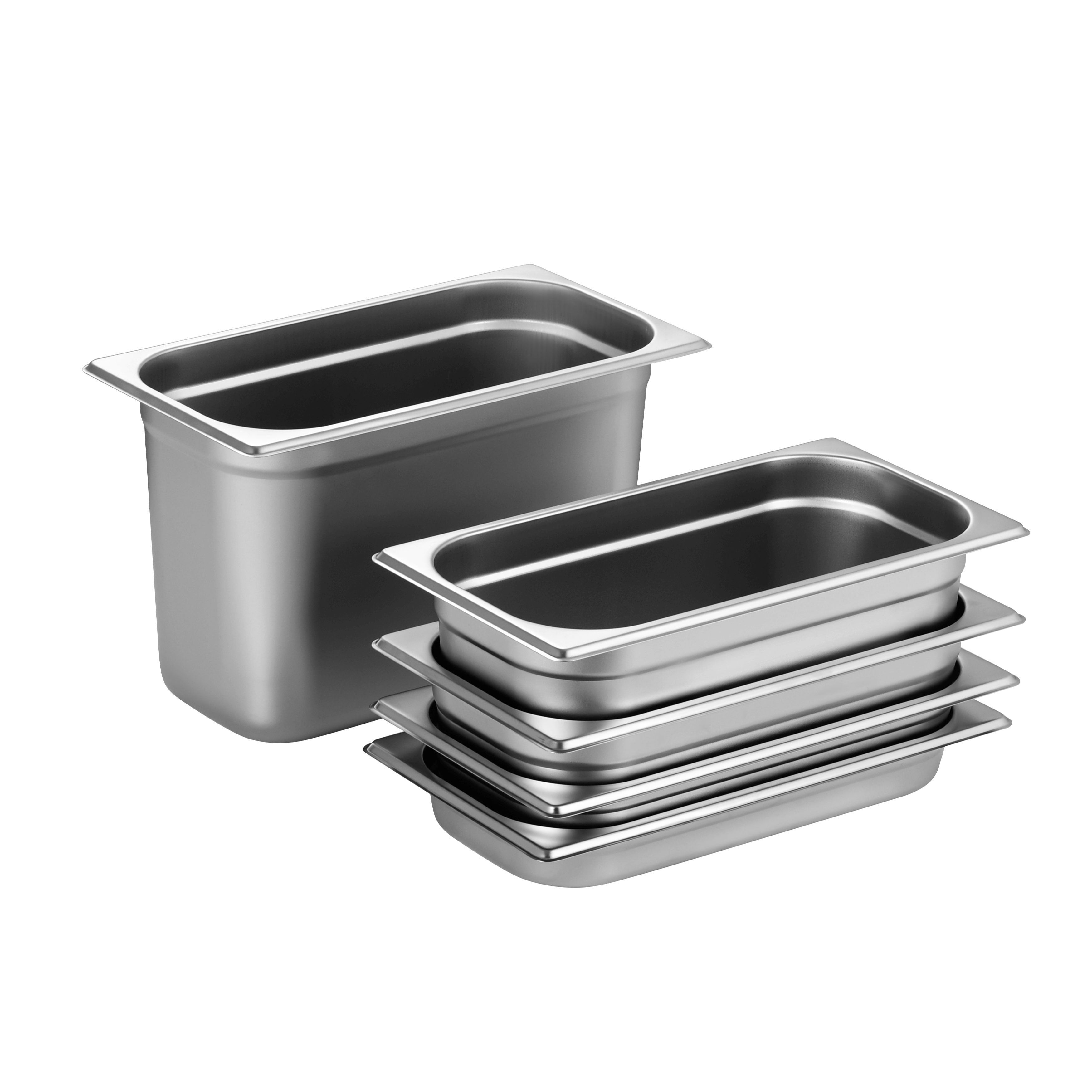 KitchenKnock Gastronorme Pan - Anti Jam - S/S - 1-3 Size - 100mm 490614 - Hospitality Connect