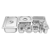 KitchenKnock Gastronorme Pan - Anti Jam - S/S - 1-1 Size - 100mm 490608 - Hospitality Connect