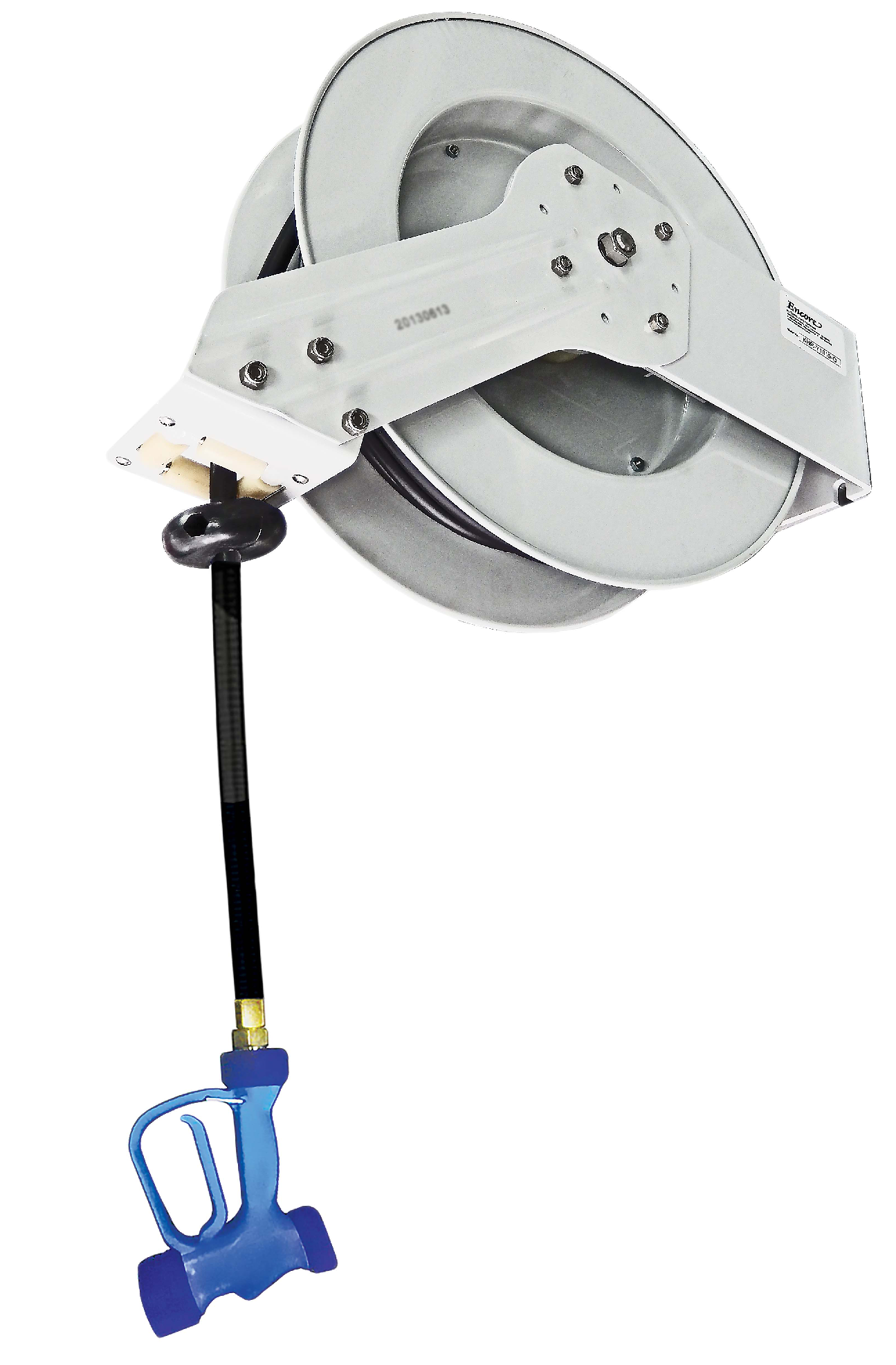 JET-1050-O-Y722 Jestream Grey power coated Open Hose Reel Assembly 15.3m hose supplied with Y722 spray gunShipping weight 22Kg - Hospitality Connect