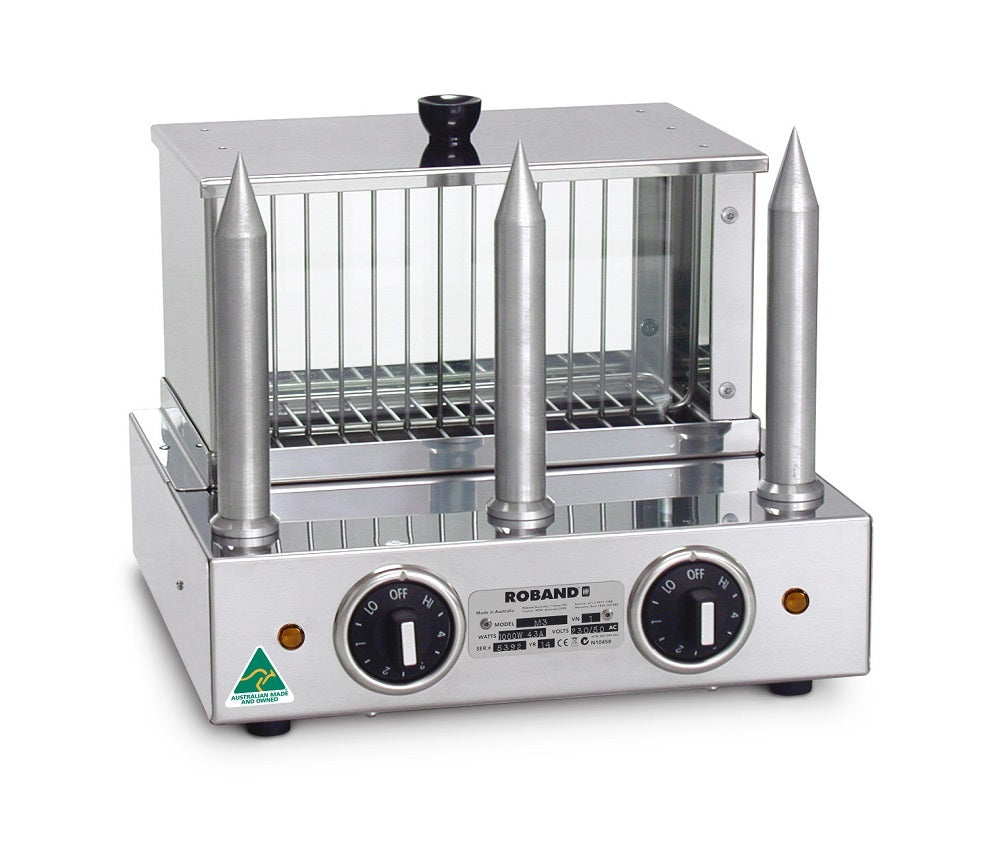 Roband M3 Hot Dog & Bun Warmer 3 Aluminium Spikes - Hospitality Connect
