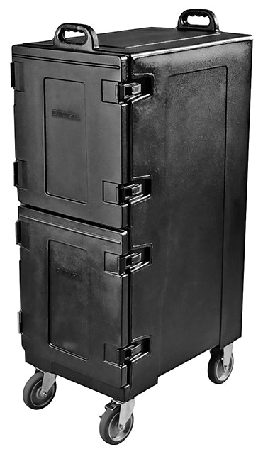 PC600N03 Carlisle Cateraide™ Black 2-Door Insulated Front Loading Food Pan Carrier 616mm x 432mm x 1270mm - Hospitality Connect