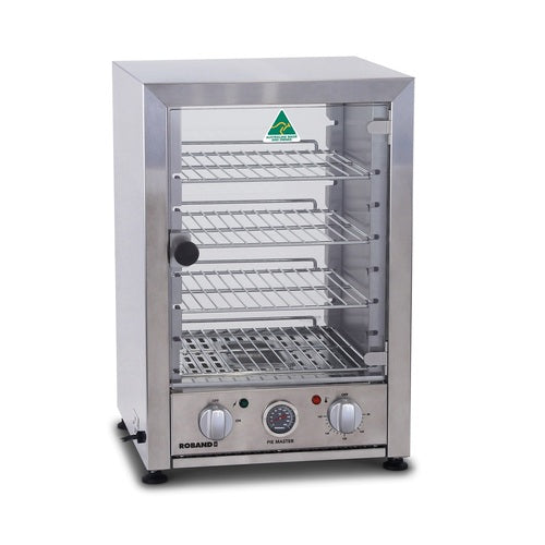 Roband PM25L Pie Master Pie Warmer - 25 Pies Hinged Glass Door / Internal Light - Hospitality Connect