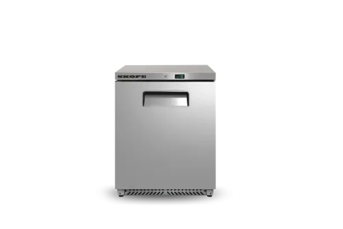 Skope Reflexs 1 Bay Solid Door Fridge with 3 Shelves RF6.UBR.1.SD. - Hospitality Connect