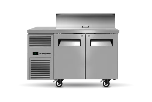 Skope Reflex 2 Door Salad Preparation with 4 GN 1/3 Cold Well Capacity RF7.PPS.2.SD. - Hospitality Connect