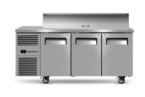 Skope Reflex 3 Door Salad Preparation with 7 GN 1/3 Cold Well Capacity  RF7.PPS.3.SD. - Hospitality Connect