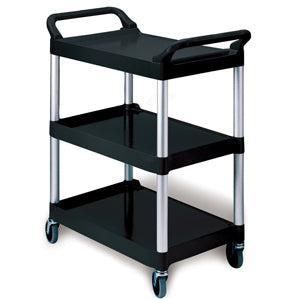 Rubbermaid Small 3 Tier Utility Cart Service Trolley - Hospitality Connect