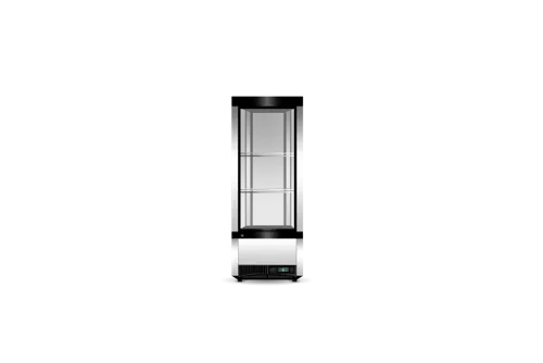 Skope Serene 4-Sided Glass Display 1 Door with 3 Shelves Fridge SC112N-A. - Hospitality Connect