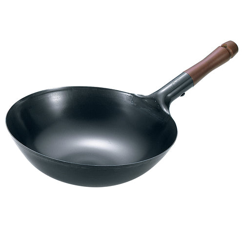 Summit Iron Beijing Wok with wooden handle 33 cm 'SWHWK33 - Hospitality Connect