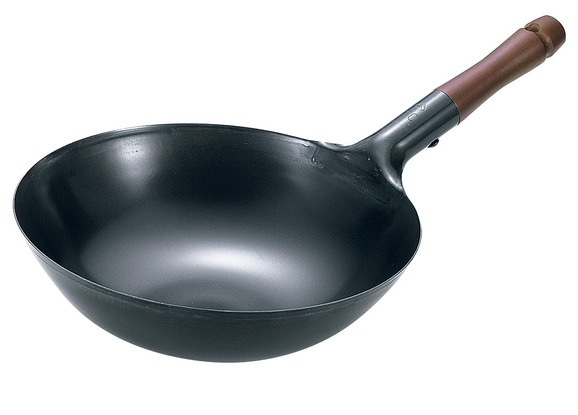 Summit Iron Beijing Wok with wooden handle 27 cm 'SWHWK27 - Hospitality Connect