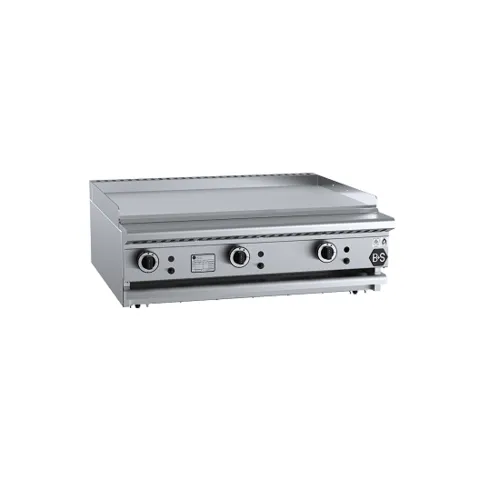 B&S BlackTeppanyaki Hotplate 900mm Bench Mounted TEP-9BM. - Hospitality Connect