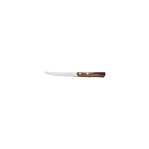TRAMONTINA POLYWOOD 5" STEAK KNIFE-SERRATED NARROW BROWN - Hospitality Connect