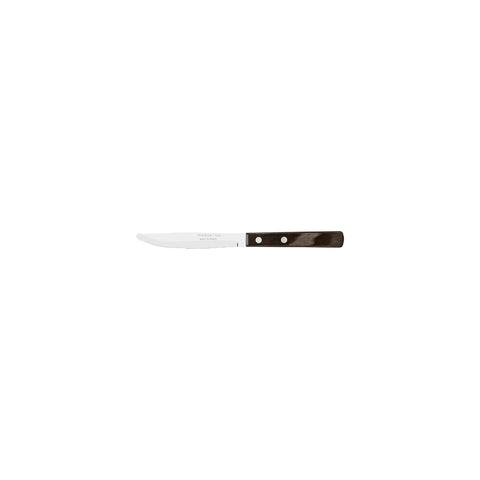 TRAMONTINA POLYWOOD 4" STEAK KNIFE 1-SERRATED NARROW BROWN - Hospitality Connect