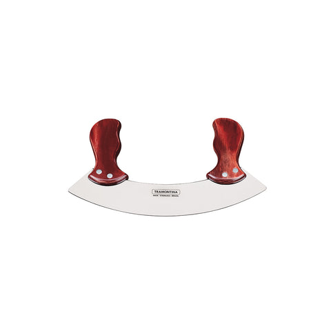 TRAMONTINA MINCING KNIFE MEZZALUNA POLYWOOD RED - Hospitality Connect