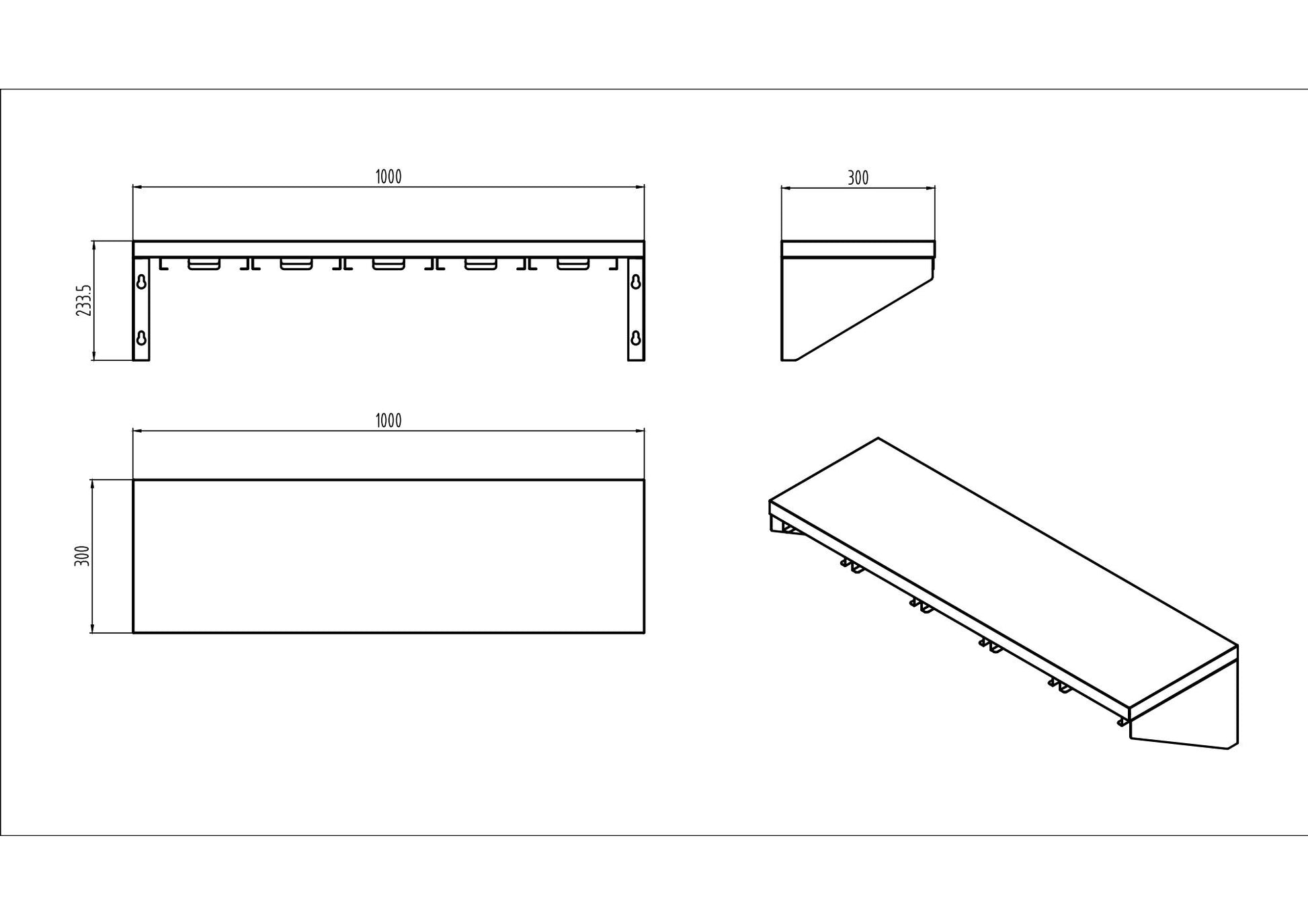 KitchenKnock GN Pan Rack - ZZDCQJ - 1500×300×200mm 424527 - Hospitality Connect