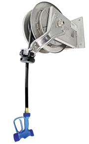 Yellow HEAVY DUTY HOSE REELS Stainless Steel KHR-1035-SS-Y722. - Hospitality Connect