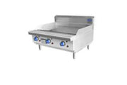 Cookrite 900mm wide Hotplate with 3 Burners. 75Mj Heat Output Available Natural Gas and LPGMeasurement 900X800x564 - Hospitality Connect