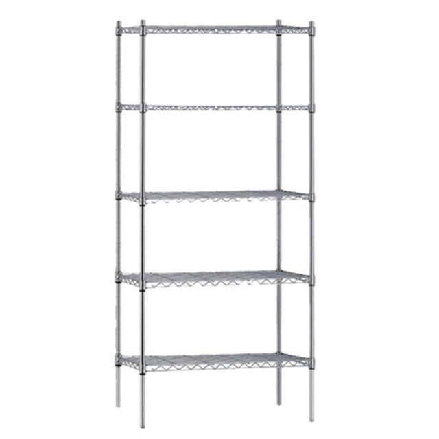21607EPL Atlas Shelving 4 Shelf Wire Shelving 1520mmW x 535mmD x 1880mmH - Hospitality Connect