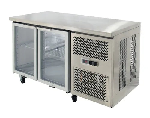 Airex Double Glass Door Undercounter Refrigerated Storage AXR.UCGN.2G.900H - Hospitality Connect