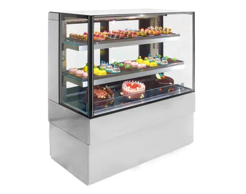 Airex Freestanding Refrigerated Square Food Display 900 Series 3 Tires AXR.FDSSQ.09 - Hospitality Connect