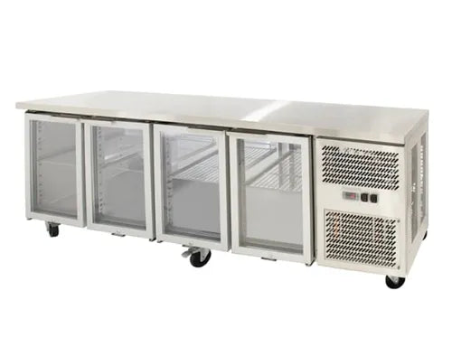 Airex 4 Glass Door Undercounter Refrigerated Storage AXR.UCGN.4G.900H - Hospitality Connect
