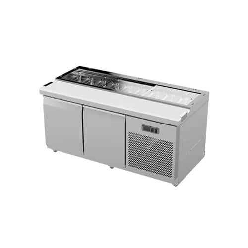 Airex Sandwich Prep Bench 2 x Solid Doors Capacity - 9 x 13 GN, AXR.SW.1740 - Hospitality Connect