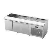 Airex Sandwich Prep Bench 3 x Solid Doors Capacity - 13 x 13 GN, 100mm deep pans AXR.SW.2450 - Hospitality Connect