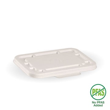 BIOPAK 500ml & 600ml White Plant Fibre Takeaway Lid 500 Units - Hospitality Connect