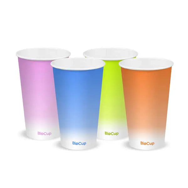 BioPack 660ml / 20oz (90mm) Coloured Cold Paper BioCup 1000 units - Hospitality Connect