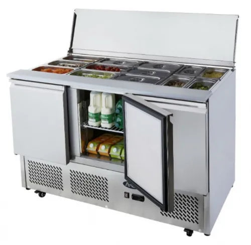 Atosa 3 DOORS SLIDING LID SALADETTE FRIDGE 1365 MM ESL3850 - Hospitality Connect