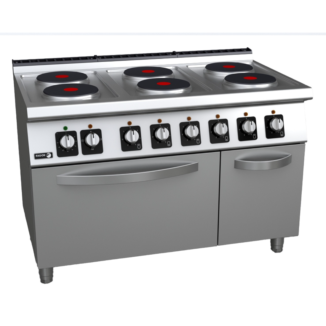 Fagor Kore 700 Series Electric 6 Burners with oven  C-E761 - Hospitality Connect
