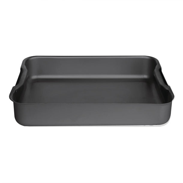 Vogue Baking Dish Hard Anodised - 370x265x70mm 14 1/2x10 1/2x2 3/4" - Hospitality Connect