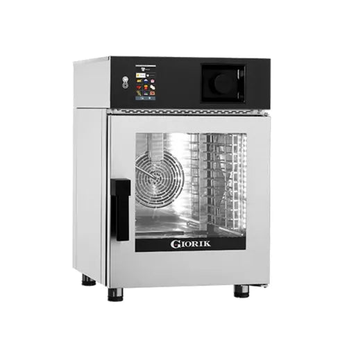 Giorik Mini-Touch Injection Combi Ovens 6 x 1/1 GN - Electric Includes - Standard Filter & Recirculating Ventless Hood KM061WT.SF.H - Hospitality Connect
