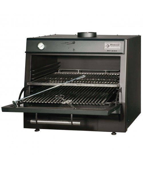 Diamond CBQ-060/BK Charcoal Oven Black - Hospitality Connect