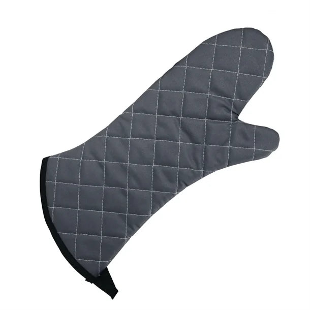 Vogue Flame Retardant Charcoal Oven Mitt 430mm - Hospitality Connect