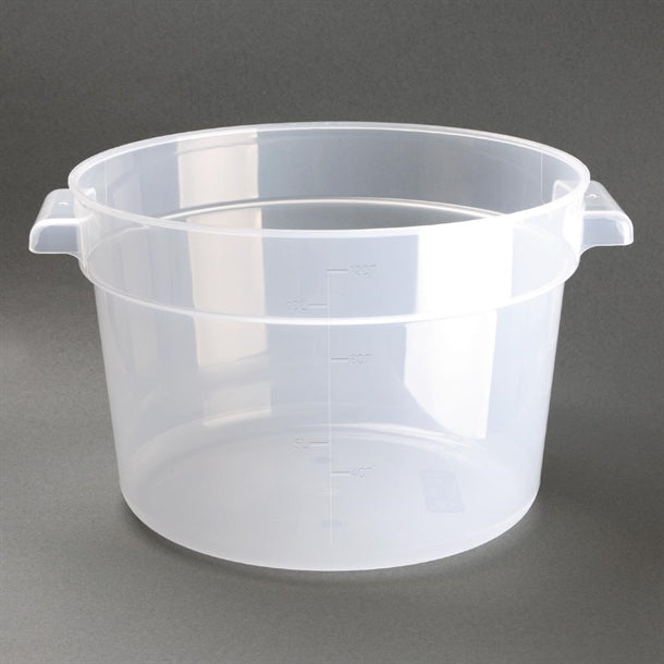 Vogue Round Container Polypropylene - 10Ltr 338fl oz - Hospitality Connect