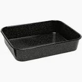 WILTSHIRE ROAST PAN-RECT VITREOUS ENAMEL 330x240x70mm - Hospitality Connect