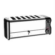 Rowlett Esprit 6 Slot Toaster Jet Black with Elements & Sandwich Cage CH187-A - Hospitality Connect