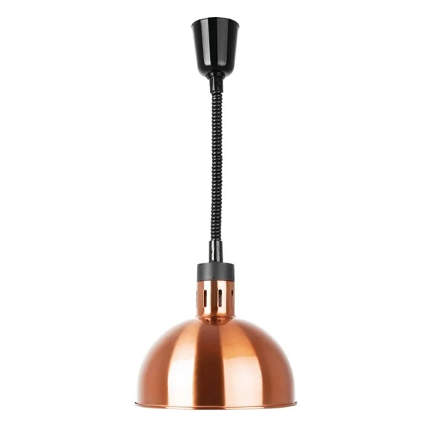 Apuro Retractable Dome Heat Shades - Copper Finish - Hospitality Connect