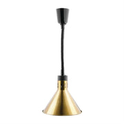 Apuro Conical Retractable Heat Shade Pale Gold Finish - Hospitality Connect