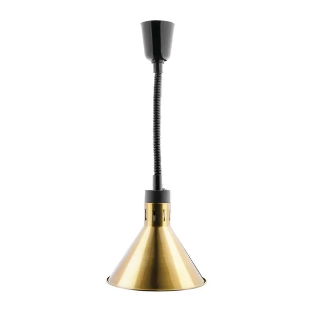 Apuro Conical Retractable Heat Shade Pale Gold Finish - Hospitality Connect