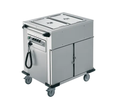 Rieber NORM-II-2 - Bain Marie Top 2 x Heated Cabinets Mobile Food Transport Trolley - Hospitality Connect